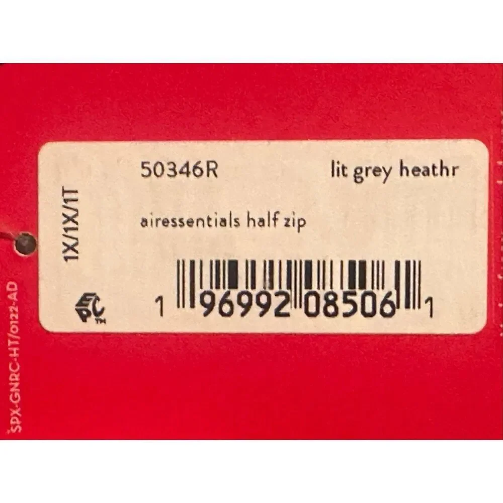 Spanx NWT AirEssentials size 1X Half zip gray sweatshirt style 50346 plus size - Picture 11 of 15